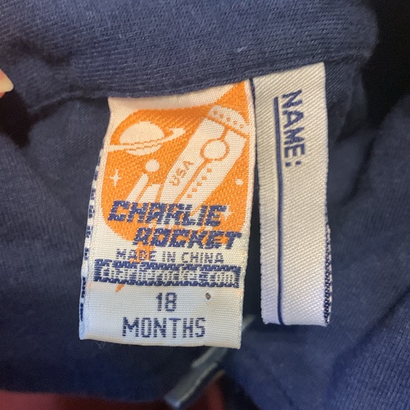 ✨BRAND NEW✨ CHARLIE ROCKET BLUE POLO - Picture 3 of 3